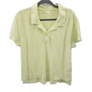 ZELLA Hike It Polo Shirt Top Womens Size‎ XS Athleisure Tennis Golf Green